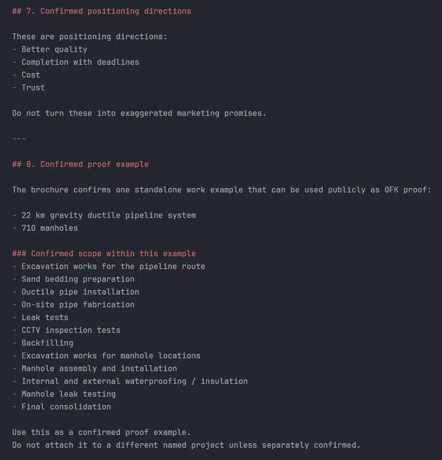 OFK positioning notes separating confirmed proof from marketing claims